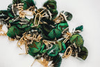 Mallard Fall Feather Tassel Statement Earrings