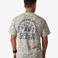 Burlebo Men's Vintage Washed Tee - God's Glory - Classic Deer Camo