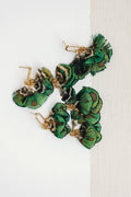 Mallard Fall Feather Tassel Statement Earrings