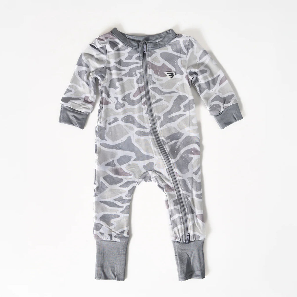 Baby Zip Up- White Camo 6-12 months