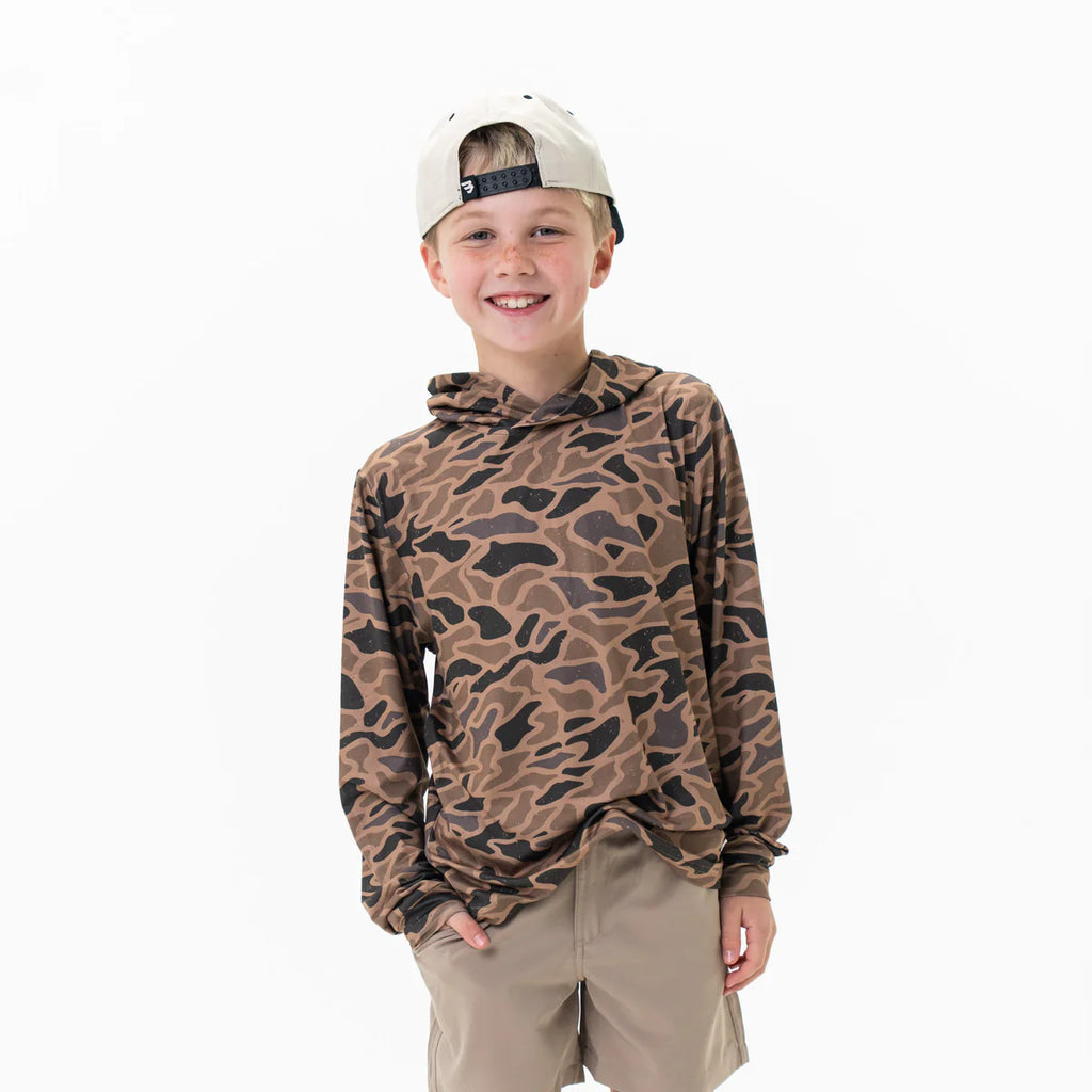 YOUTH PERFORMANCE HOODIE GAUGE CAMO 2T