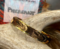 MONARCH  MARIPOSA FEATHER CUFF BRACELET-NARROW BROWN PHEASANT7