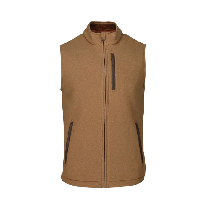 WARREN FLEECE VEST- OTTER TAN 2X