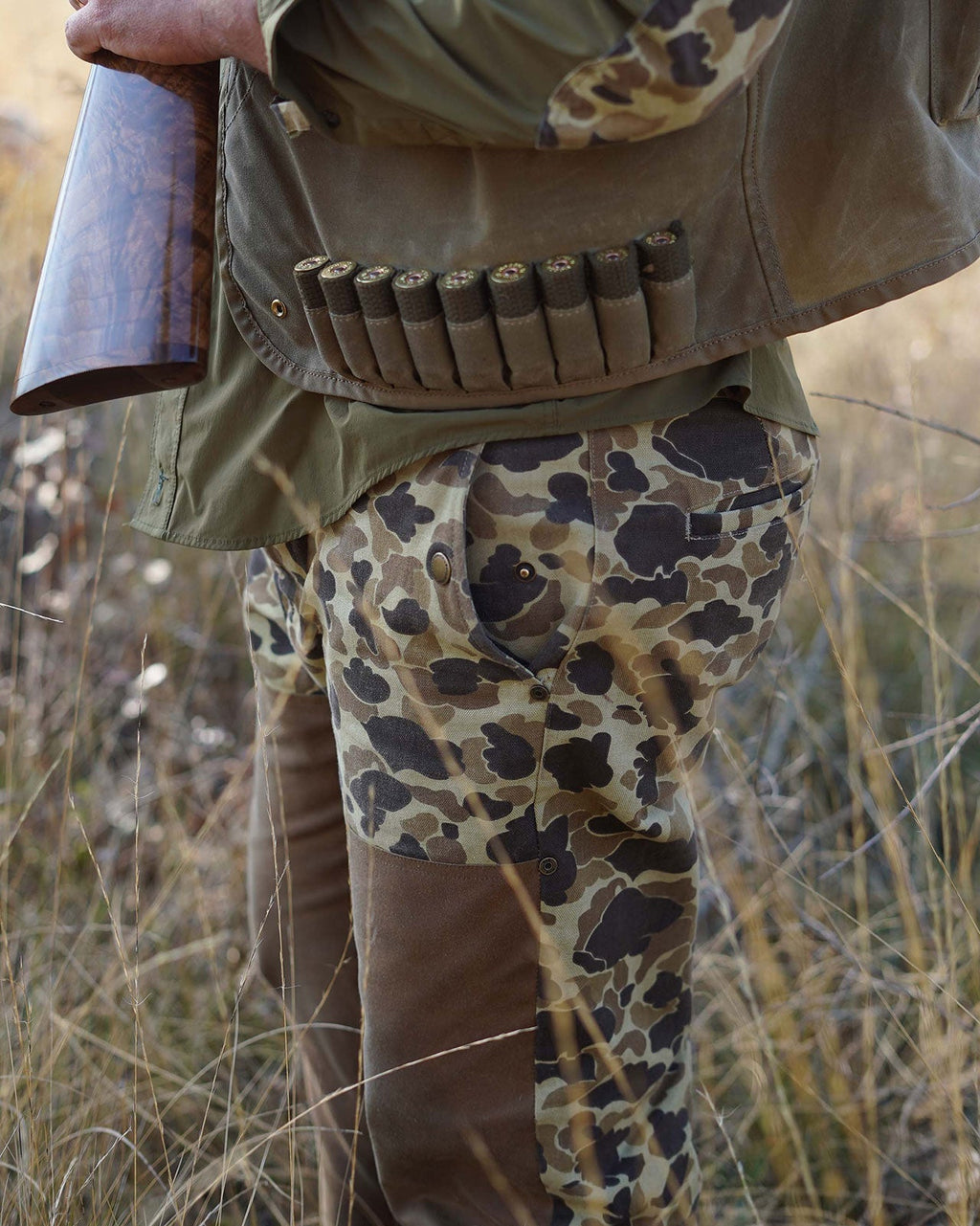 Ball and Buck- Midweight Field Pant - 17oz Waxed Camo