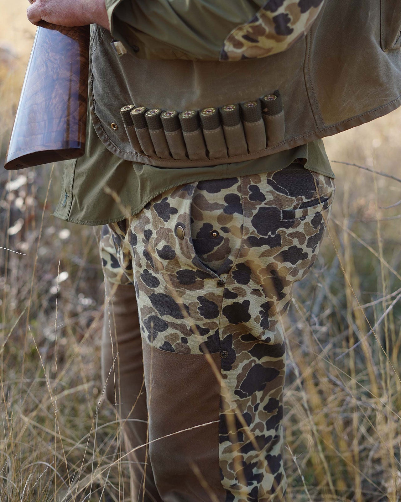 Ball and Buck- Midweight Field Pant - 17oz Waxed Camo