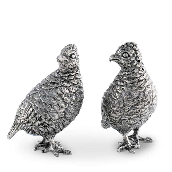 STANDING QUAILS SALT  PEPPER SET