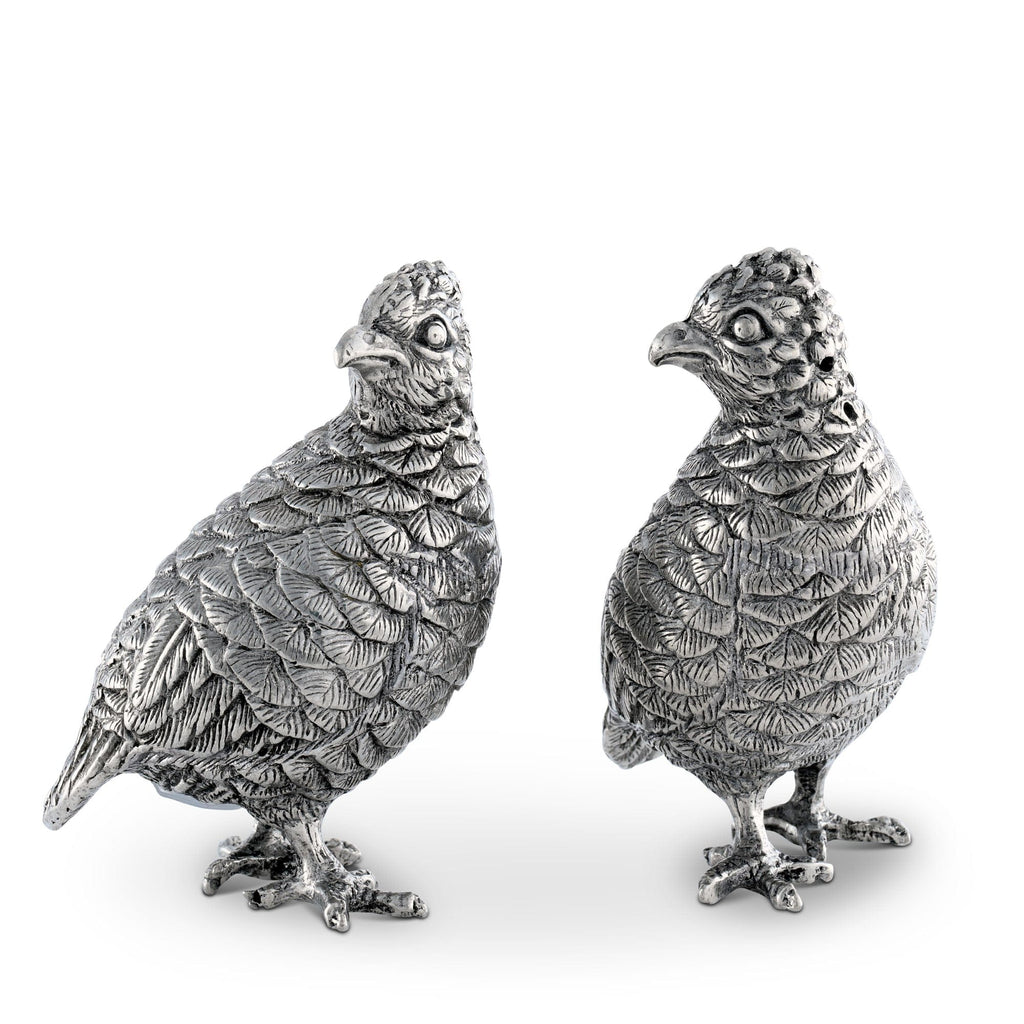 STANDING QUAILS SALT  PEPPER SET