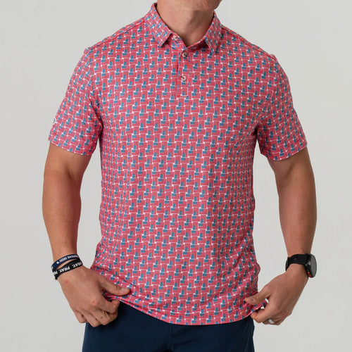 PERF POLO-AMERICAN FLAG XL