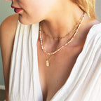 Unity Beaded Necklace - Choose your color: White