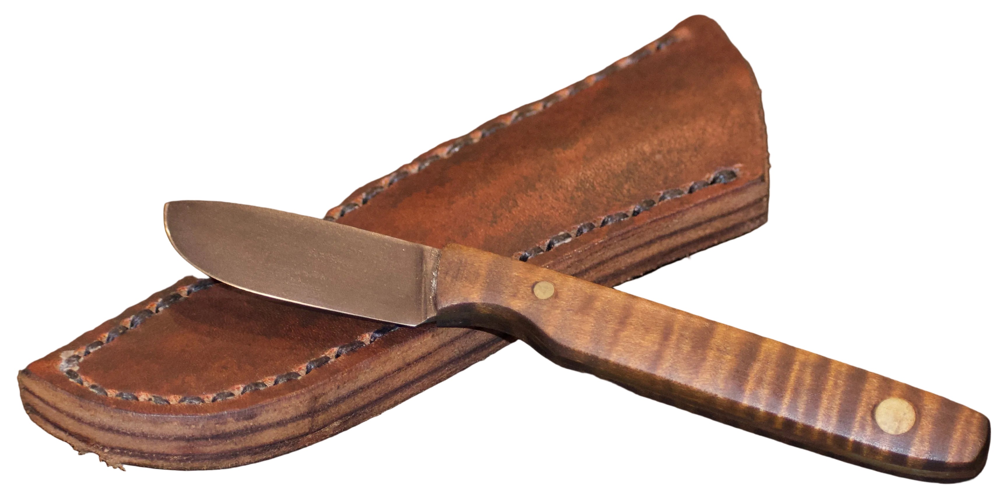 Ochlockonee River Cutlery- Curly Maple Scapel