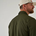 Burlebo- Men's Performance Mallard Green Western Shirt