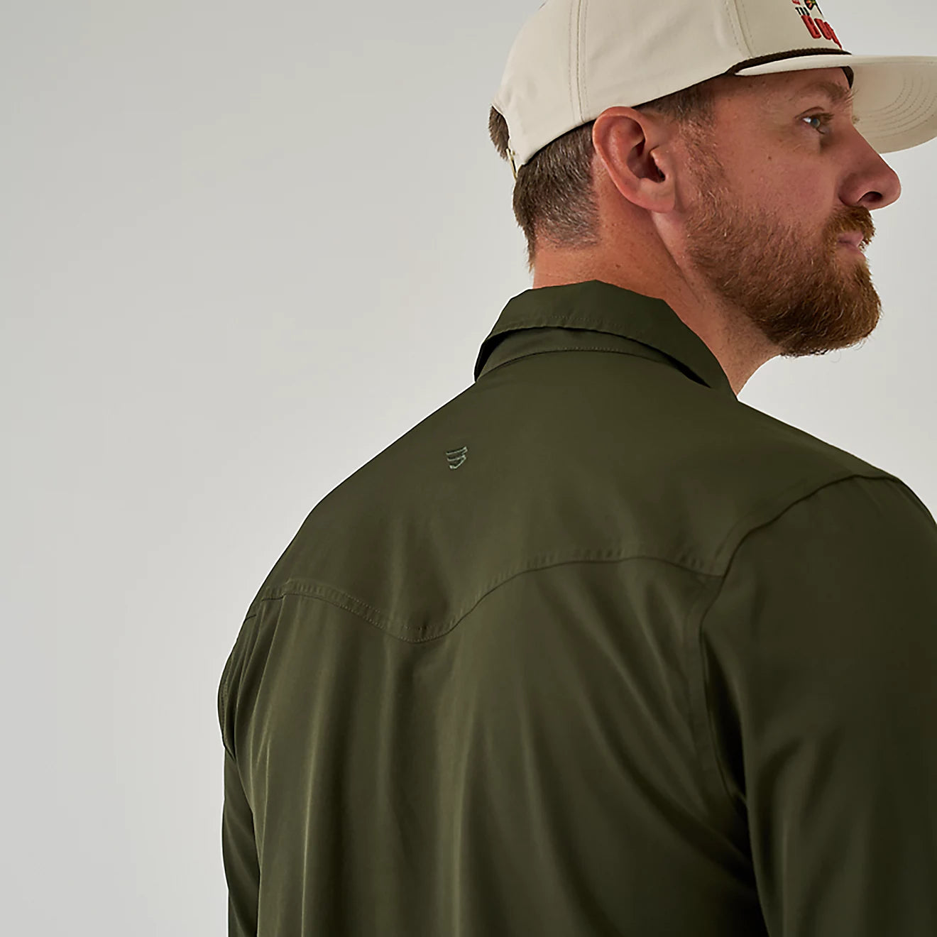 Burlebo- Men's Performance Mallard Green Western Shirt