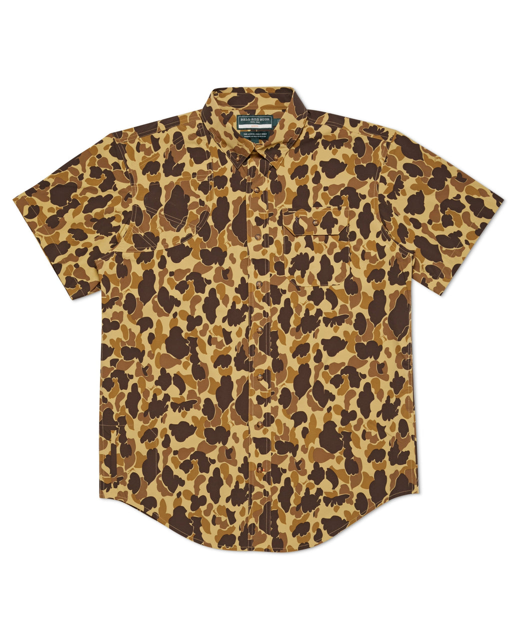 Ball and Buck Active+ Field Shirt, Short Sleeve - Original Camo