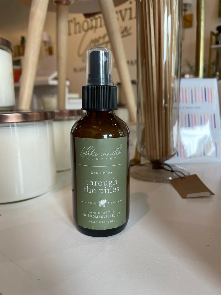 BLAKE CANDLE CO THROUGH THE PINES CAR SPRAY