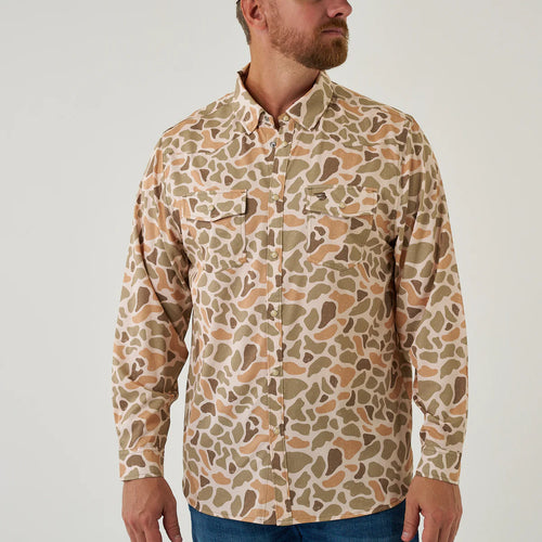 PERF WESTERN LS SHIRT-VENADO CAMO XL