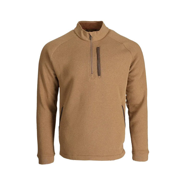 WARREN FLEECE QUARTER ZIP- OTTER TAN 2X