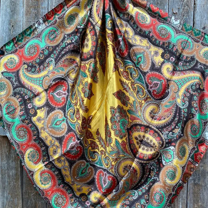 Multi-Colored Paisley Wild RagScarf