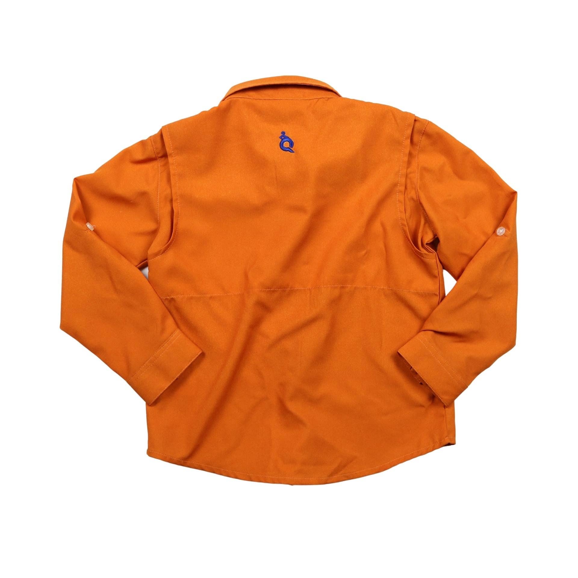 BlueQuail Clothing Co. - Blaze Orange & Khaki Long Sleeve Shirt