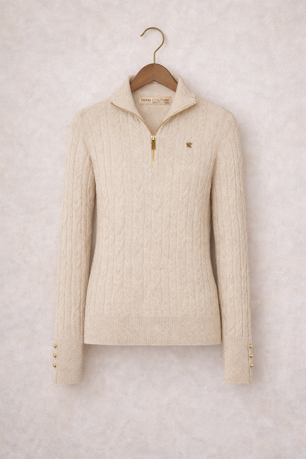 Farm Couture - Highgrove Cable 3/4 Zip Sweater