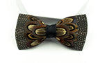 Feather Bow Tie 11 - Guinea & Pheasant