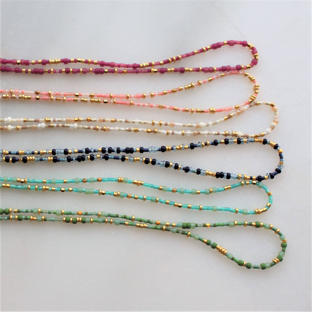 Unity Beaded Necklace - Choose your color: White