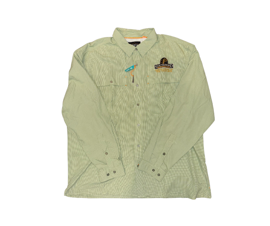 ORVIS AIRCASTER LS SHIRT-MOSS XL