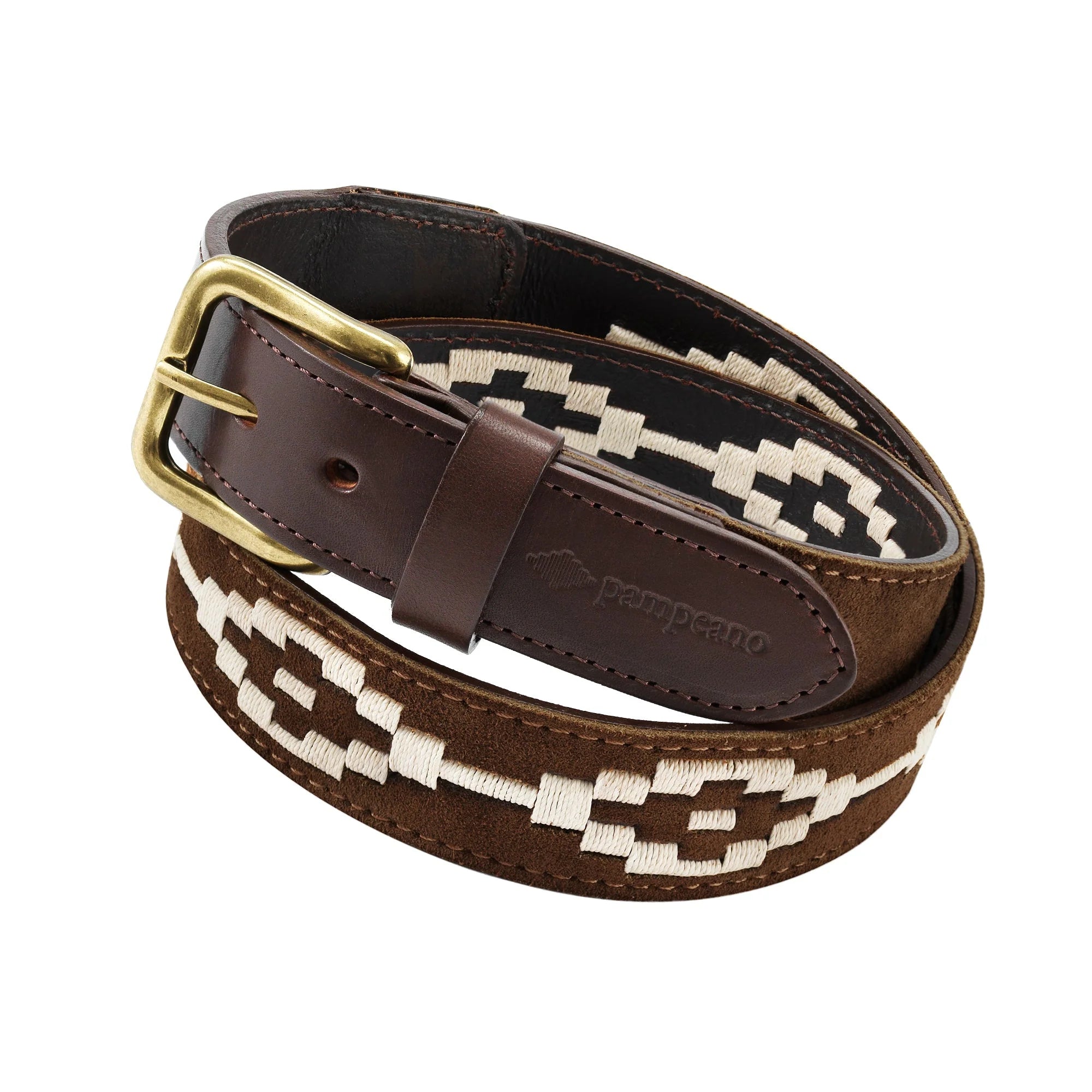 40 Hand Stitched Brown Belt