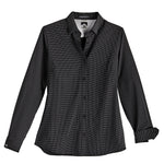 INFLUENCER WINDOWPANE WOVEN SHIRT BLACK XS