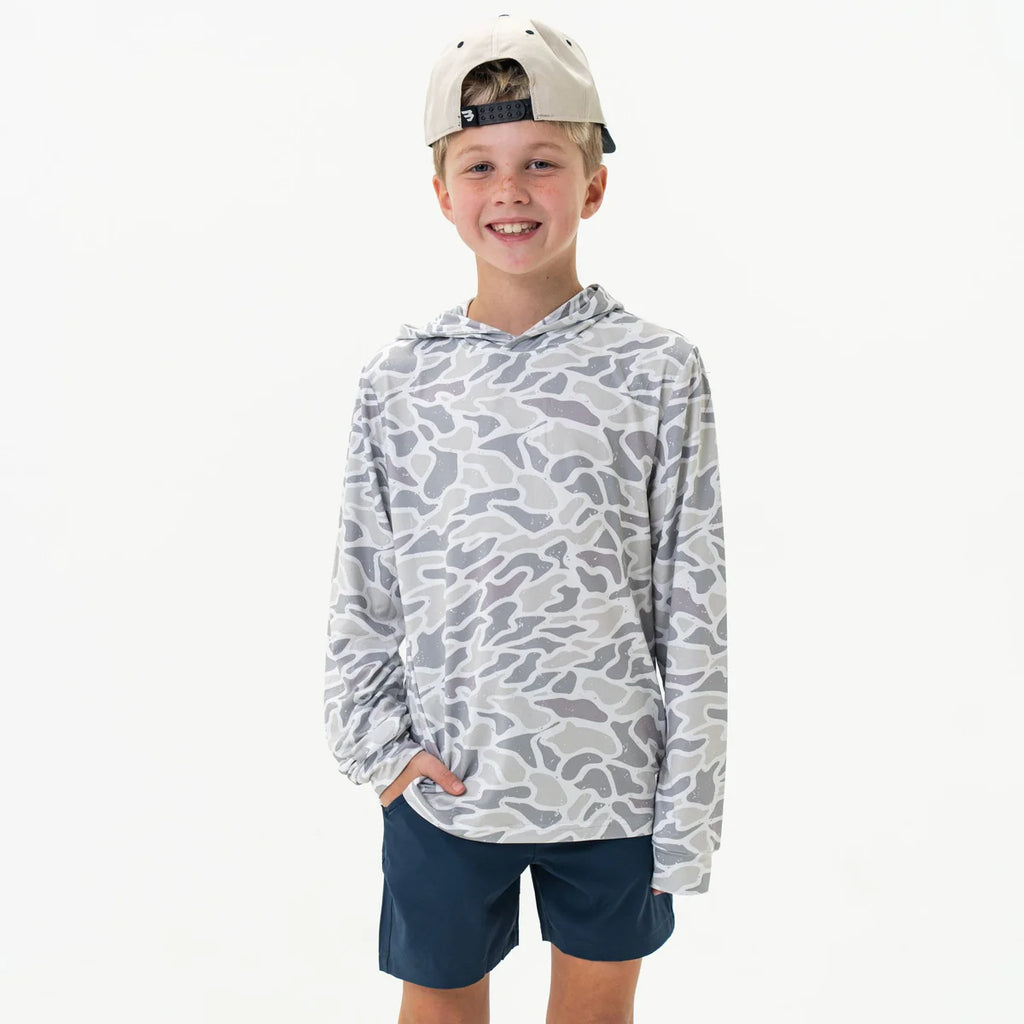 YOUTH PERF HOODIE WHITE CAMO MD