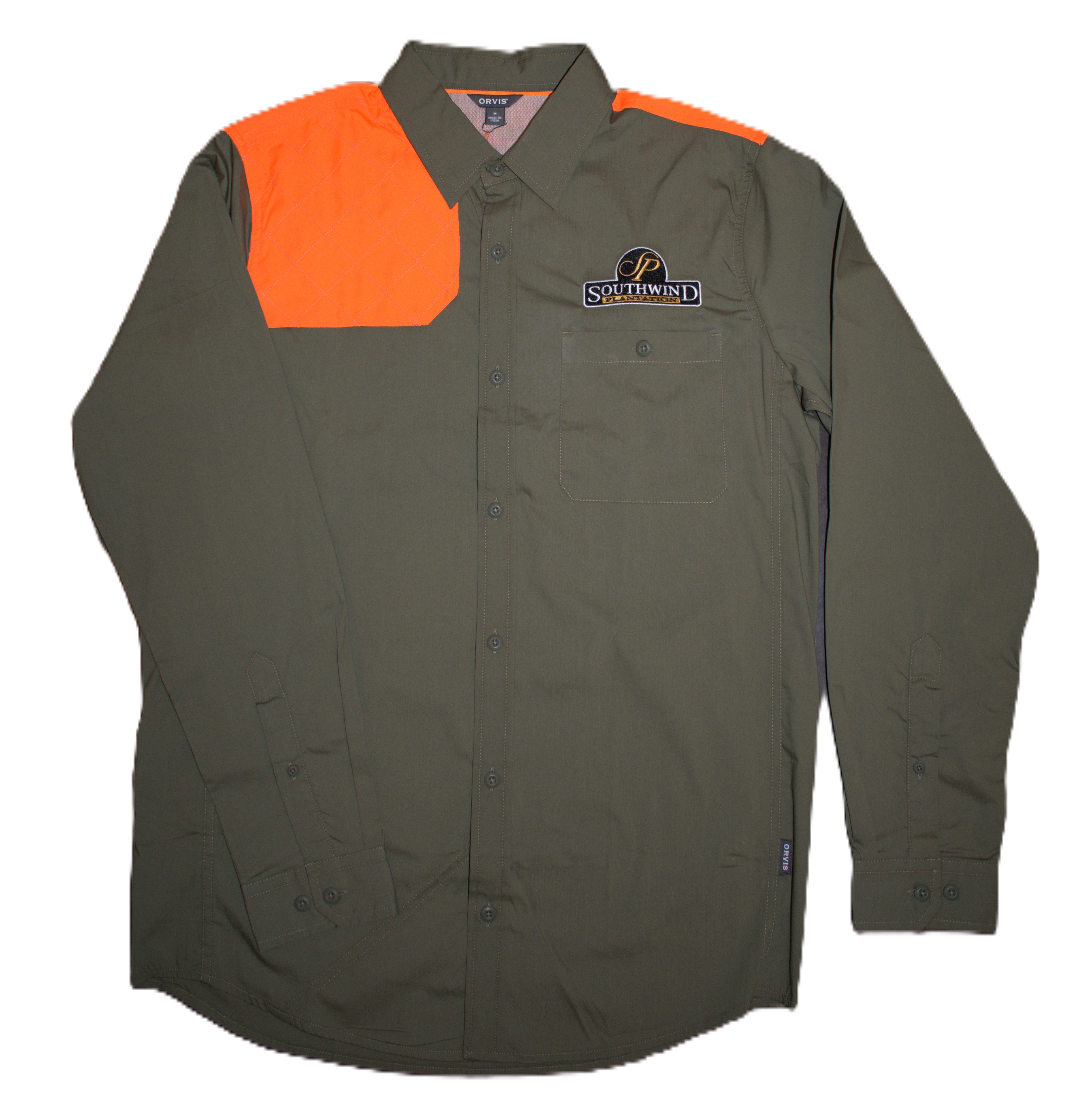 Mens Featherwt Shooting Shirt LS BlazeDusty Olive MD