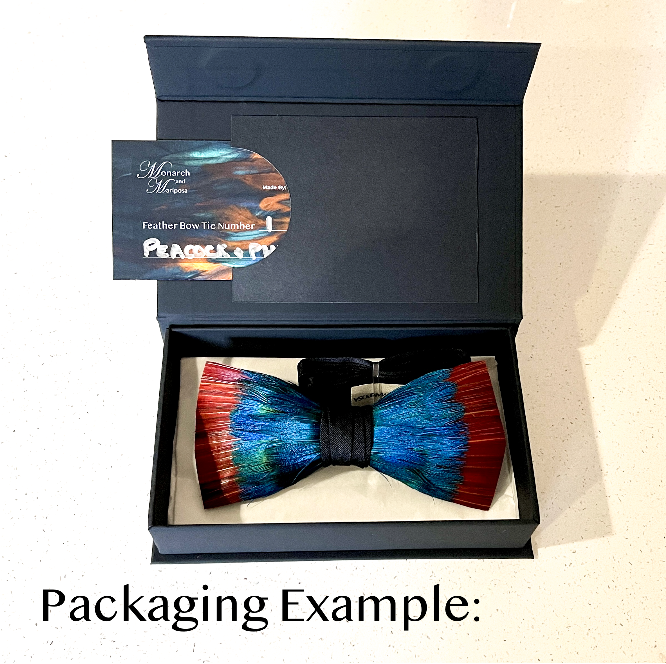 Feather Bow Tie 10 - Turkey & Pheasant