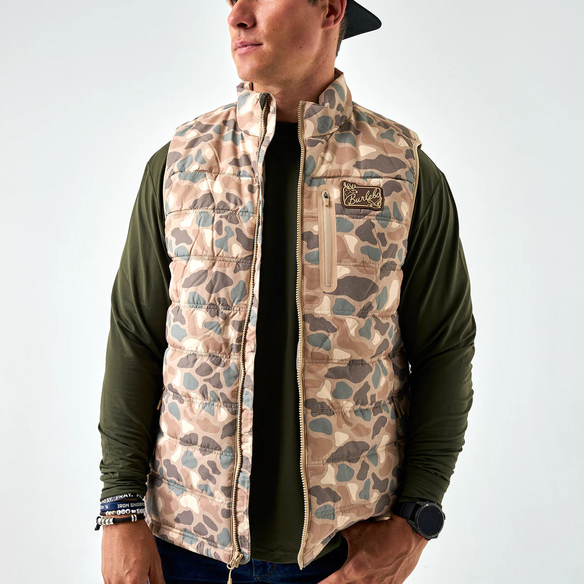 PUFFER VEST-PINTAIL CAMO 2X