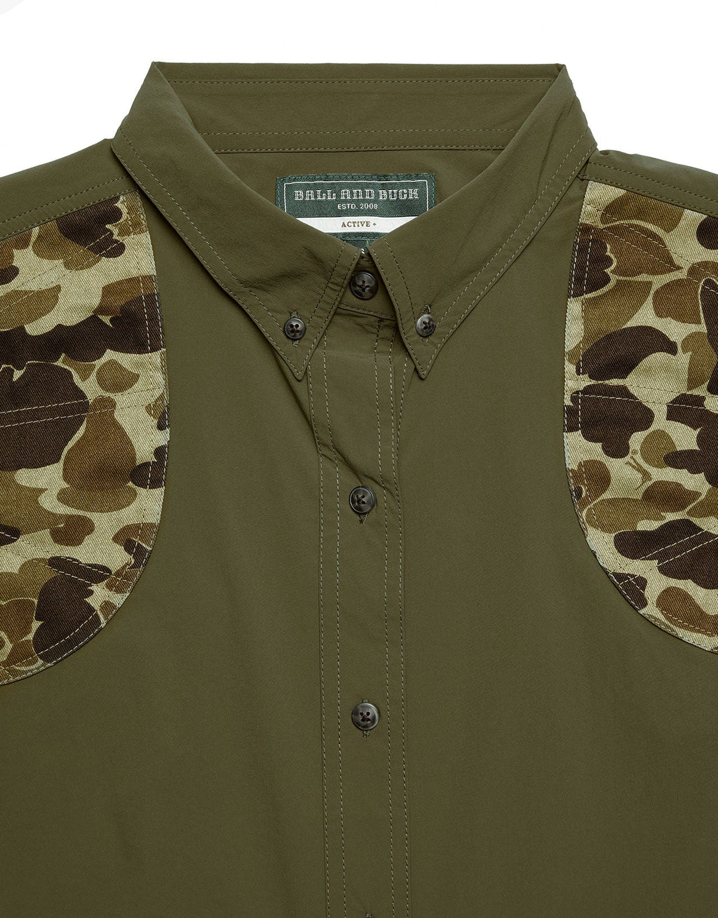 Ball and Buck- Active+ Joan Field Shirt in Olive