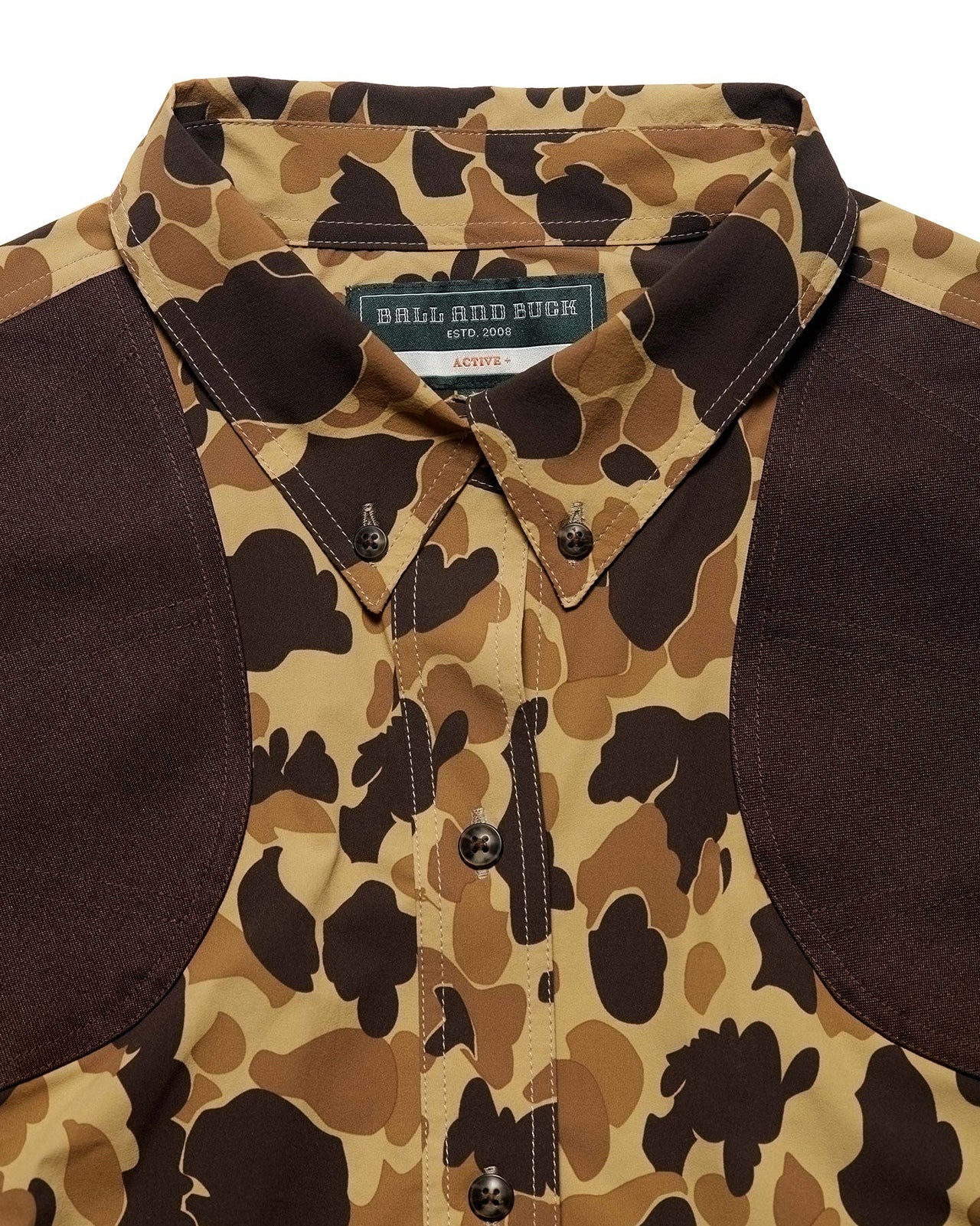 Ball and Buck- Active+ Joan Field Shirt in Original Camo