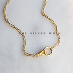 Gold Hand Pendant Necklace: 18 inch
