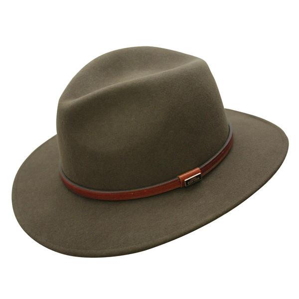 JACKEROO WOOL CRUSHABLE HAT LODEN SM