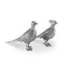 PEWTER PHEASANT STATUETTES
