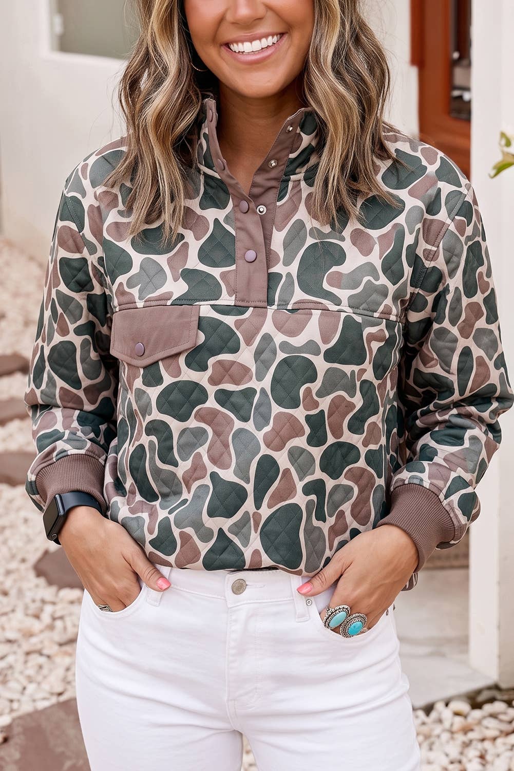Little Daisy Closet - Camouflage Pullover Sweatshirt