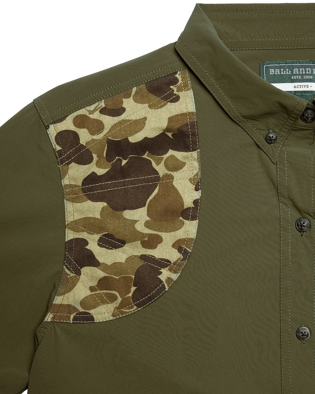 Ball and Buck- Active+ Joan Field Shirt in Olive