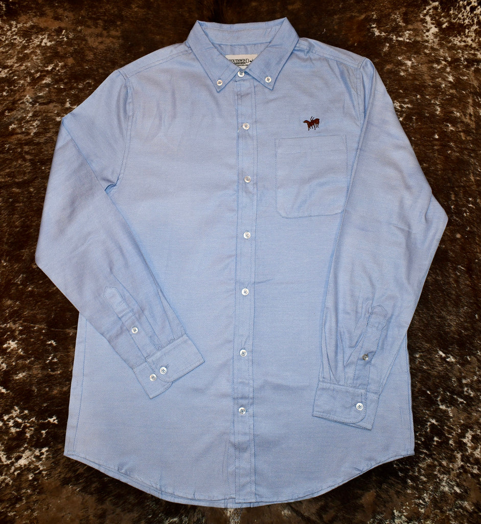 SOUTHWIND BLUE BUTTON DOWN 2X