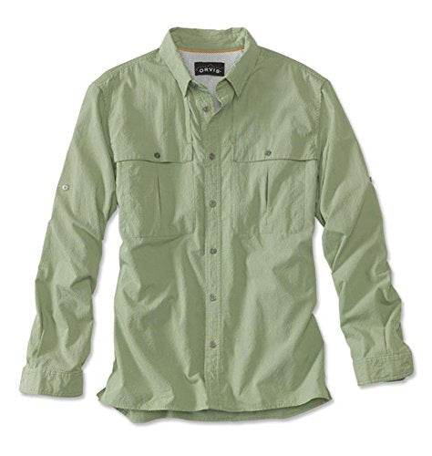 ORVIS AIRCASTER LS SHIRT-MOSS XL
