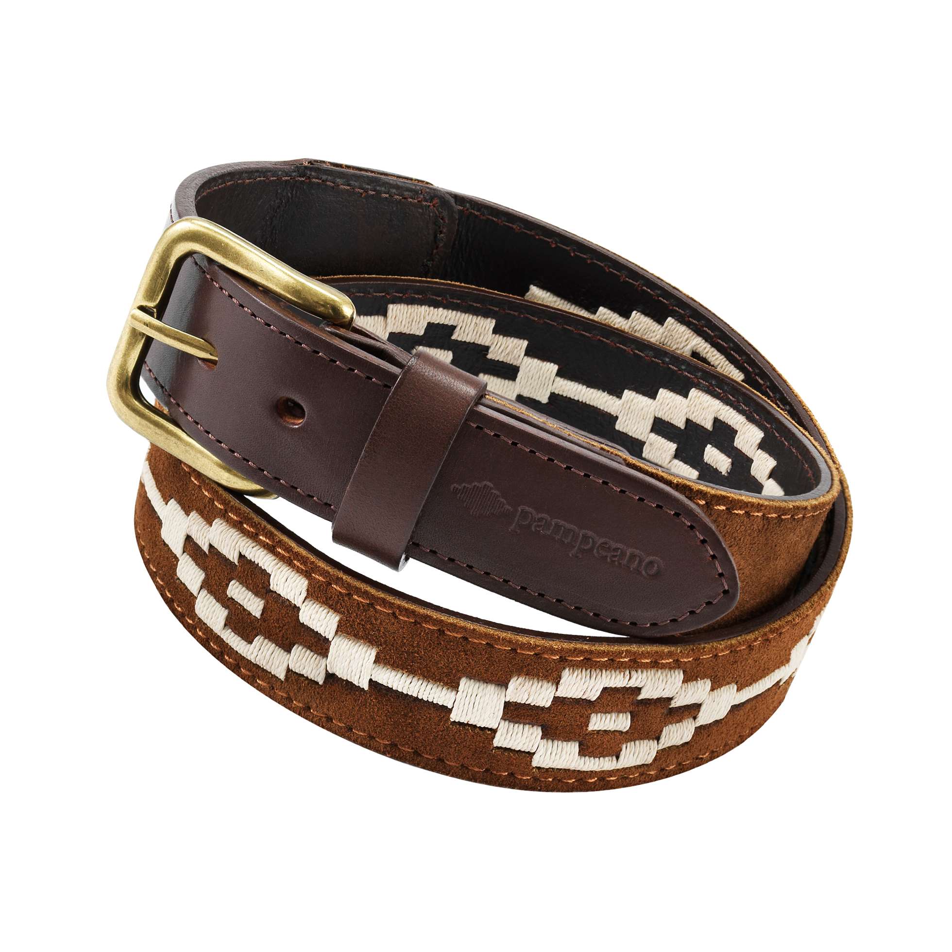 40 Hand Stitched Confianza Tan Belt