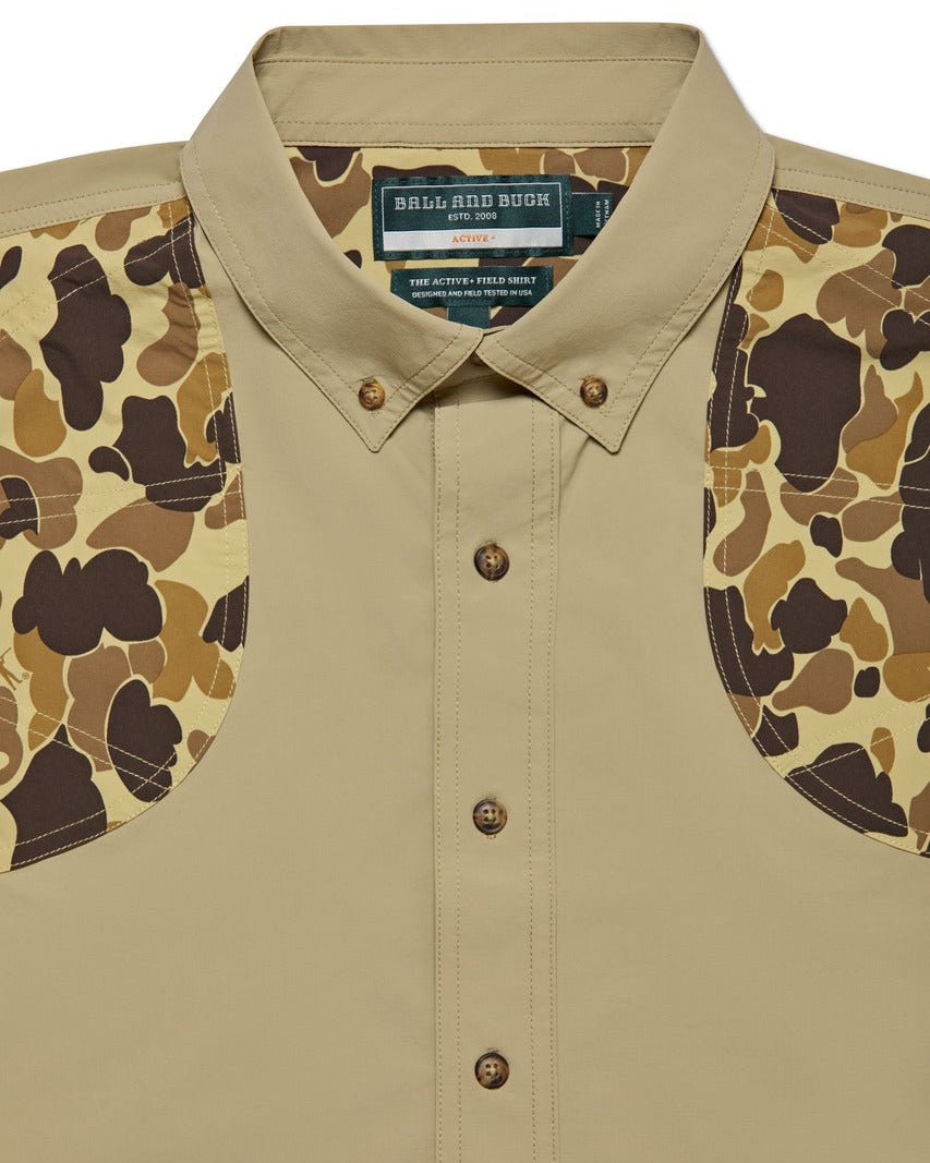 Active+ Field Shirt in Desert Tan/Original Camo