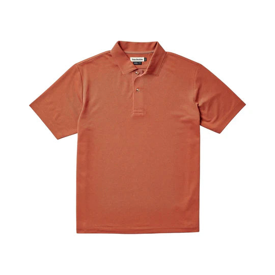 TOM BECKBE MENS COASTAL POLO BAKED CLAY 2XL