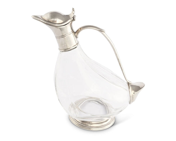 DUCK PEWTER WINE DECANTER