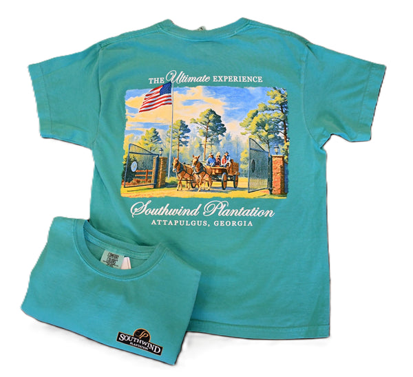 SWP WAGON SS TEE GREEN YOUTH LG