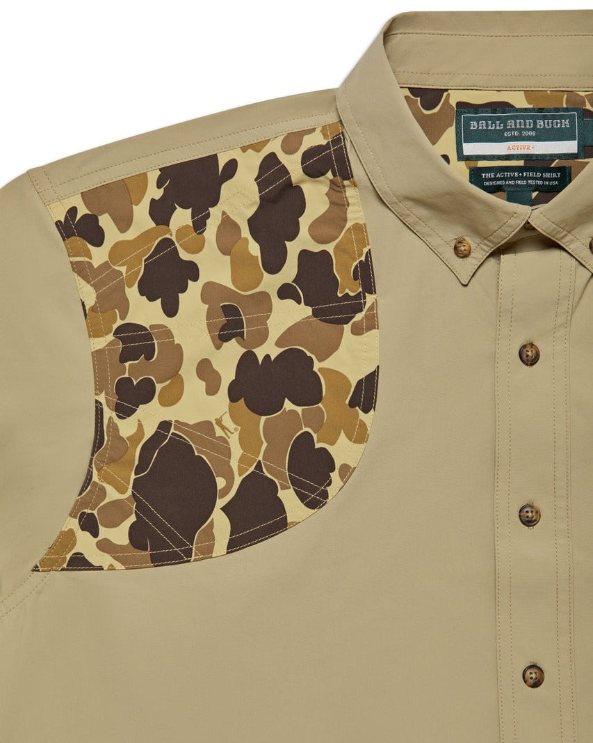 Active+ Field Shirt in Desert Tan/Original Camo