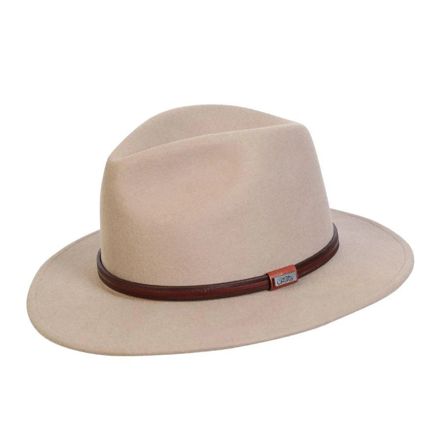 JACKEROO WOOL CRUSHABLE HAT PUTTY SM
