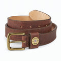 BISON LEATHER SHOT SHELL BELT BROWN-46