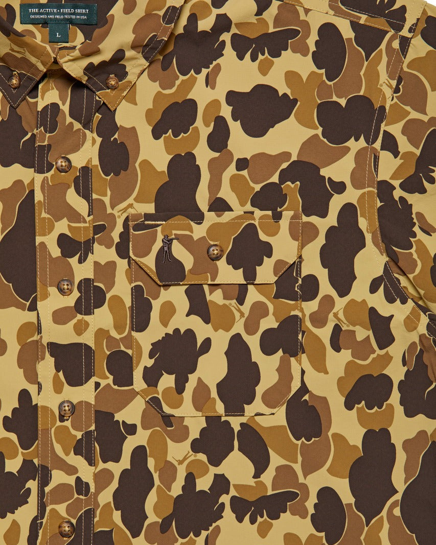 Ball and Buck Active+ Field Shirt, Short Sleeve - Original Camo